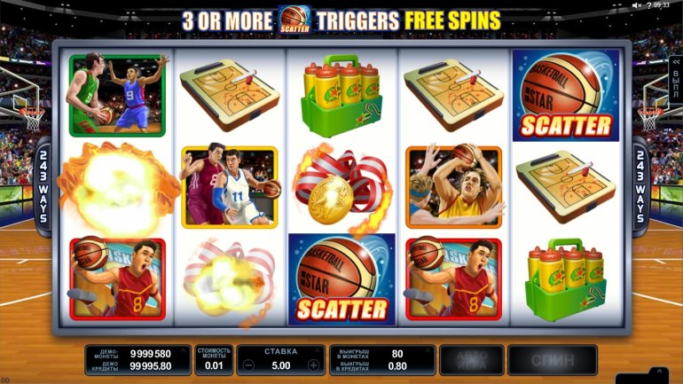 Slot machine Basketball Star